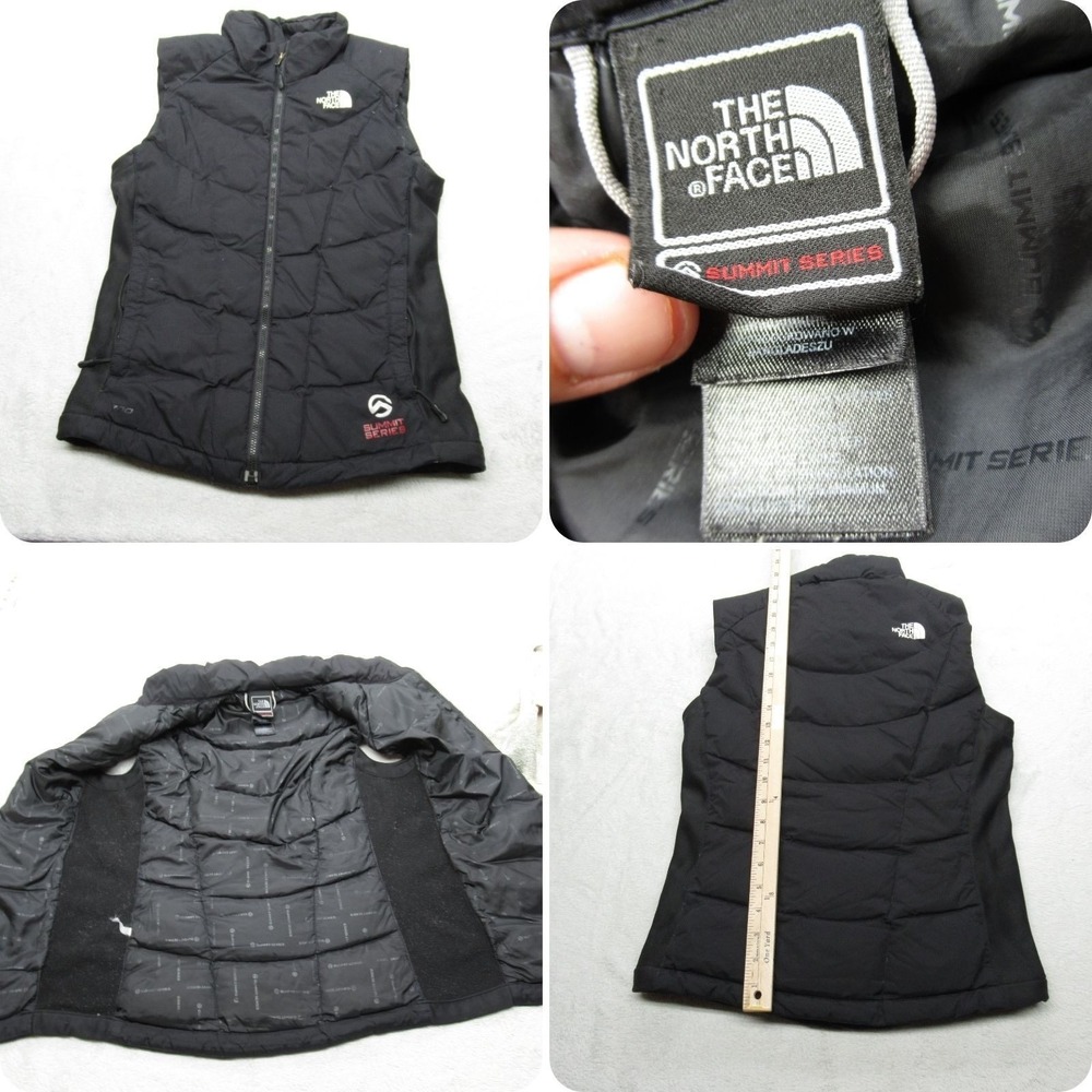 North Face Down Vest Womens XS Black Summit Series 700 Lightweight Packable